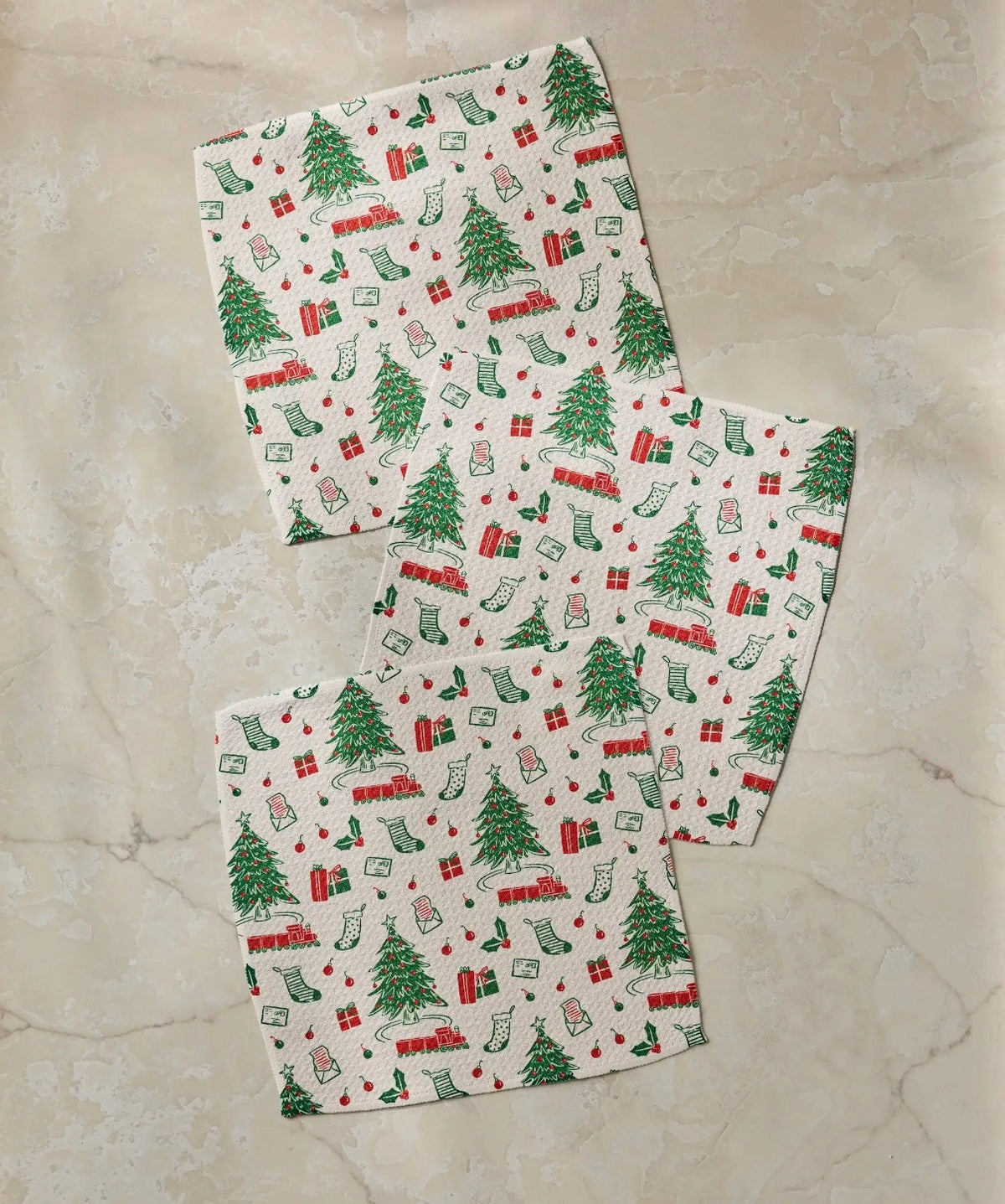 Geometry Holiday Jubilee Dishcloth Set