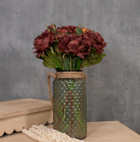 Burgundy Peony Spray