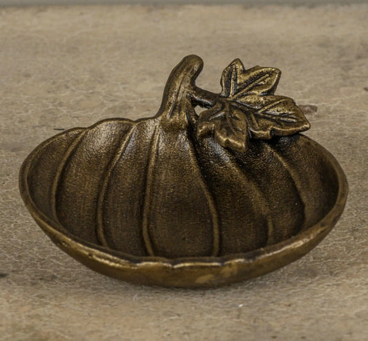 Bronze Pumpkin Dish