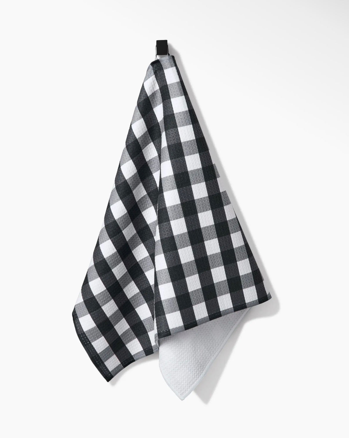 Geometry Midnight Flannel Tea Towel