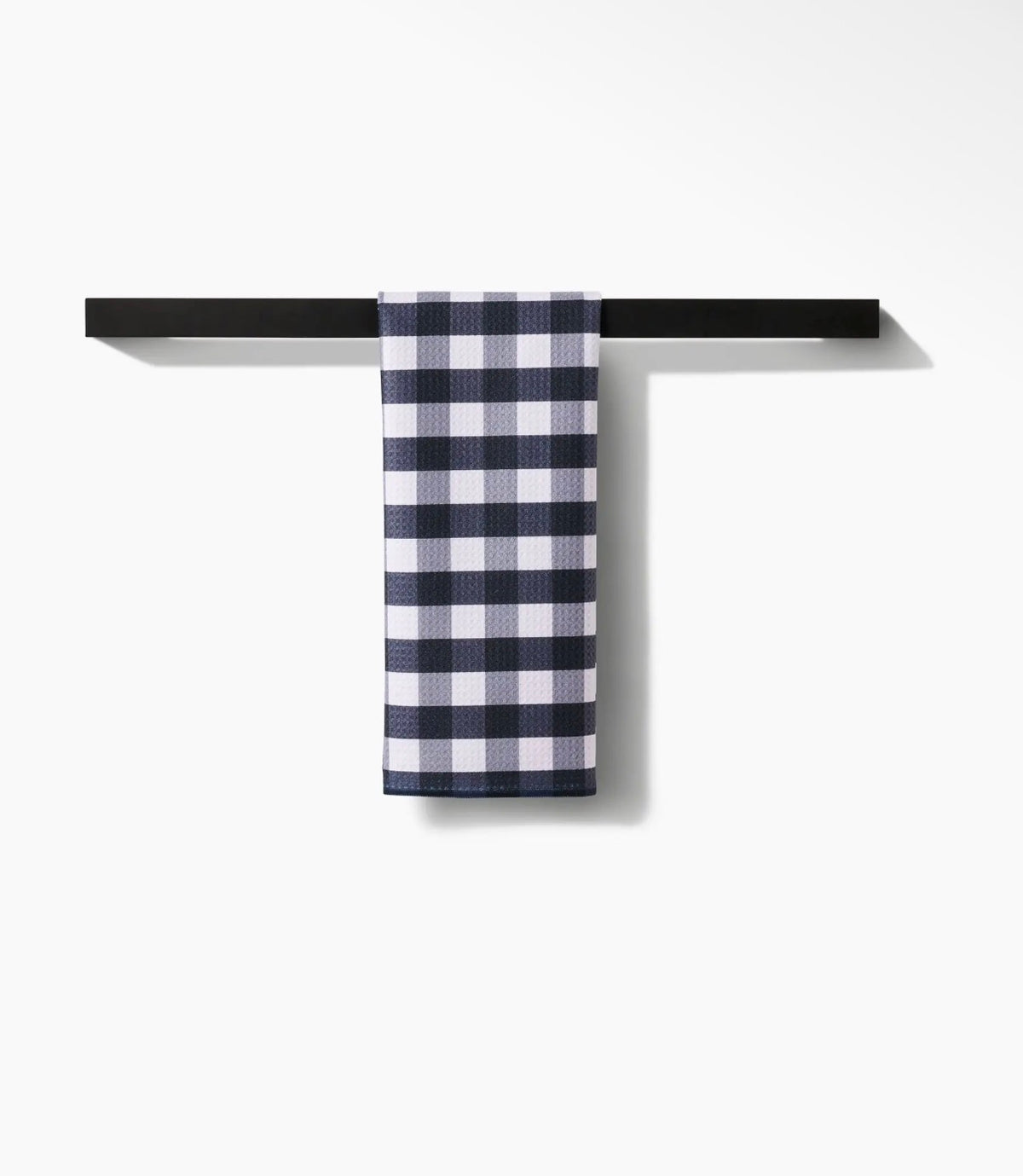 Geometry Midnight Flannel Tea Towel