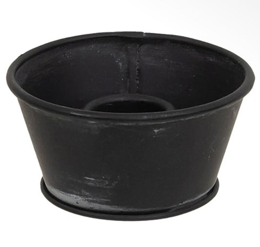 Black Metal Taper Cup